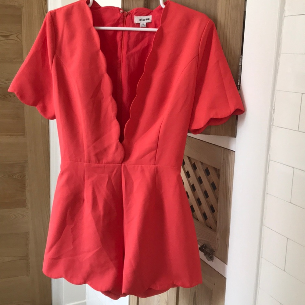 Bright Orange Romper!